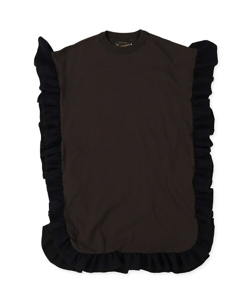 Cotton Jersey Ruffled Dress