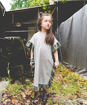 Cotton Jersey Ruffled Dress