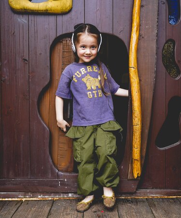 Ruffled Flap Pocket Weather Cloth Pants