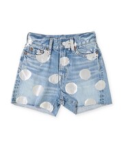 Denim Sparkle Dot Shorts
