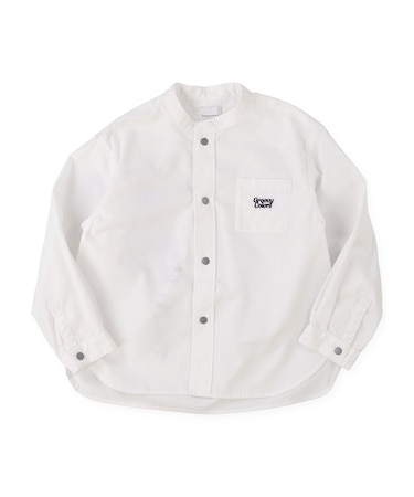 Broadcloth Band Collar Shirt