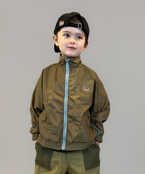 Recycled Polyester 2tone Zip Jacket