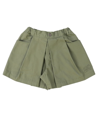 Twill Front-tuck Culottes