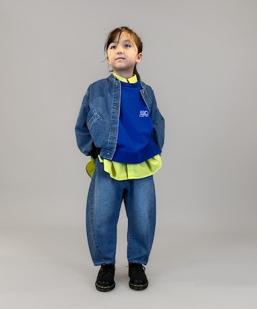 8oz Denim Barrel Leg Long Pants