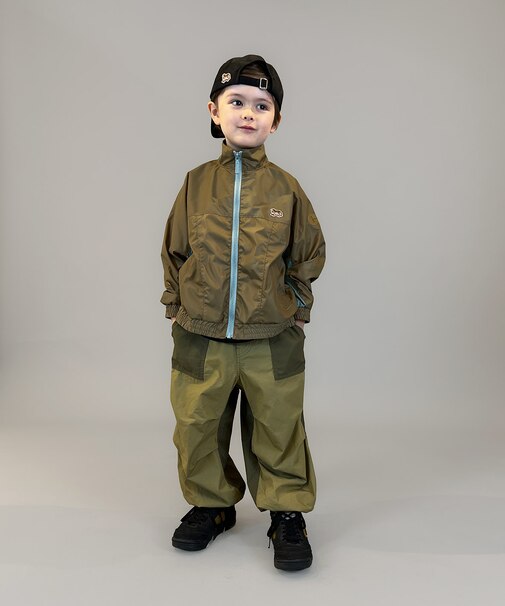 Compact Weather Cloth 2tone Long Pants