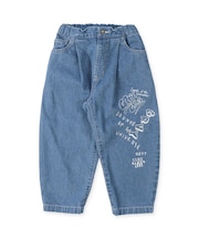 8oz Denim Graffiti Ballooned Long Pants