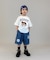 8oz Denim Graffiti Twisted Shorts