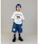 8oz Denim Graffiti Twisted Shorts