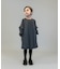Melange Twill Front-pleated Dress