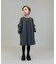 Melange Twill Front-pleated Dress