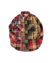Uneven Colorful Plaid Shirt