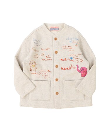 PENNIE Scribble Sweat Cardigan