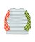 Striped Cotton Jersey Boat-neck Long Sleeve Tee