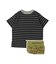 Striped Cotton Jersey Apron Tee