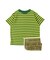 Striped Cotton Jersey Apron Tee