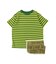 Striped Cotton Jersey Apron Tee