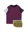 Striped Cotton Jersey Apron Tee
