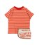 Striped Cotton Jersey Apron Tee