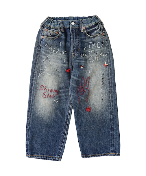 12oz HOME MADE Denim Embroidered Long Pants