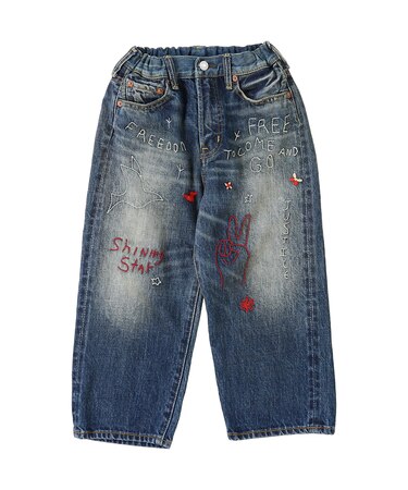 12oz HOME MADE Denim Embroidered Long Pants
