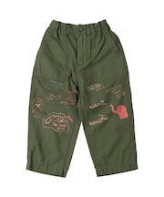 Military Backsatin Scribble Pants