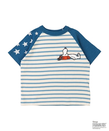 SNOOPY Striped Tee