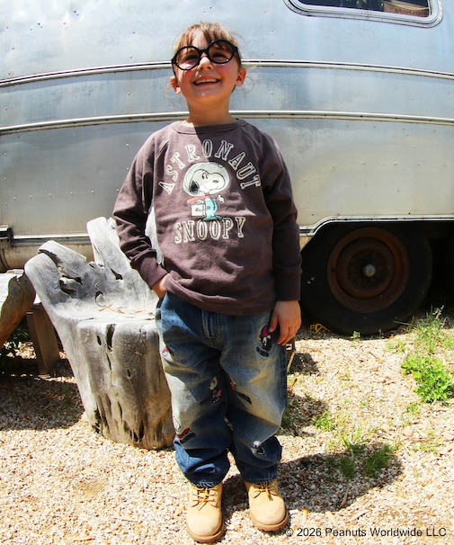 Airy Denim SNOOPY Long Pants