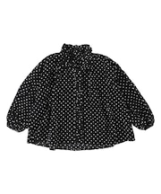 Dot Ruffle Blouse