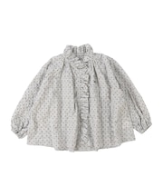 Dot Ruffle Blouse
