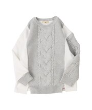 Pile and Knit Docking Pullover