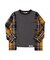 Cotton Jersey x Plaid L/S Shirt