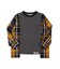 Cotton Jersey x Plaid L/S Shirt