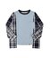 Cotton Jersey x Plaid L/S Shirt
