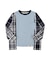 Cotton Jersey x Plaid L/S Shirt