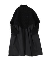Woven and Knit Dress