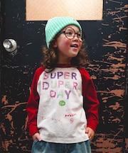 Vintage Cotton Jersey Scribble L/S Tee