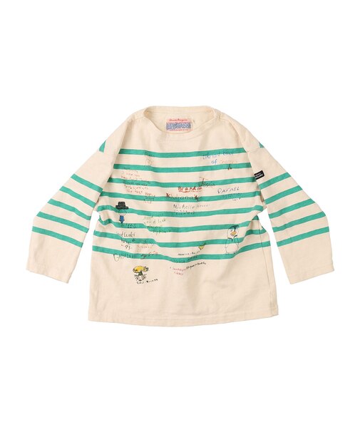 Striped Scribble L/S Tee