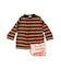 Striped Cotton Jersey Apron L/S Tee