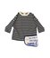 Striped Cotton Jersey Apron L/S Tee