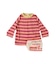 Striped Cotton Jersey Apron L/S Tee