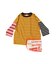Striped Cotton Jersey Apron L/S Tee