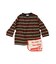 Striped Cotton Jersey Apron L/S Tee