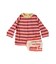 Striped Cotton Jersey Apron L/S Tee