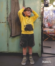 Black Denim SNOOPY Shorts
