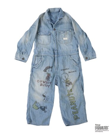 Herringbone SNOOPY Overalls