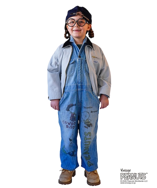 Herringbone SNOOPY Overalls