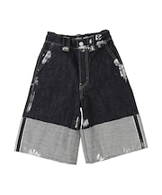 Denim Roll Up Sparkle Jorts