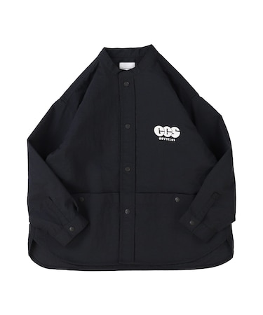 Light shell Taffeta Bandcollar Shirt