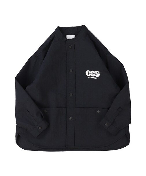 Light shell Taffeta Bandcollar Shirt