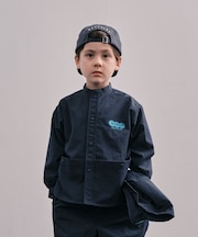 Light shell Taffeta Bandcollar Shirt